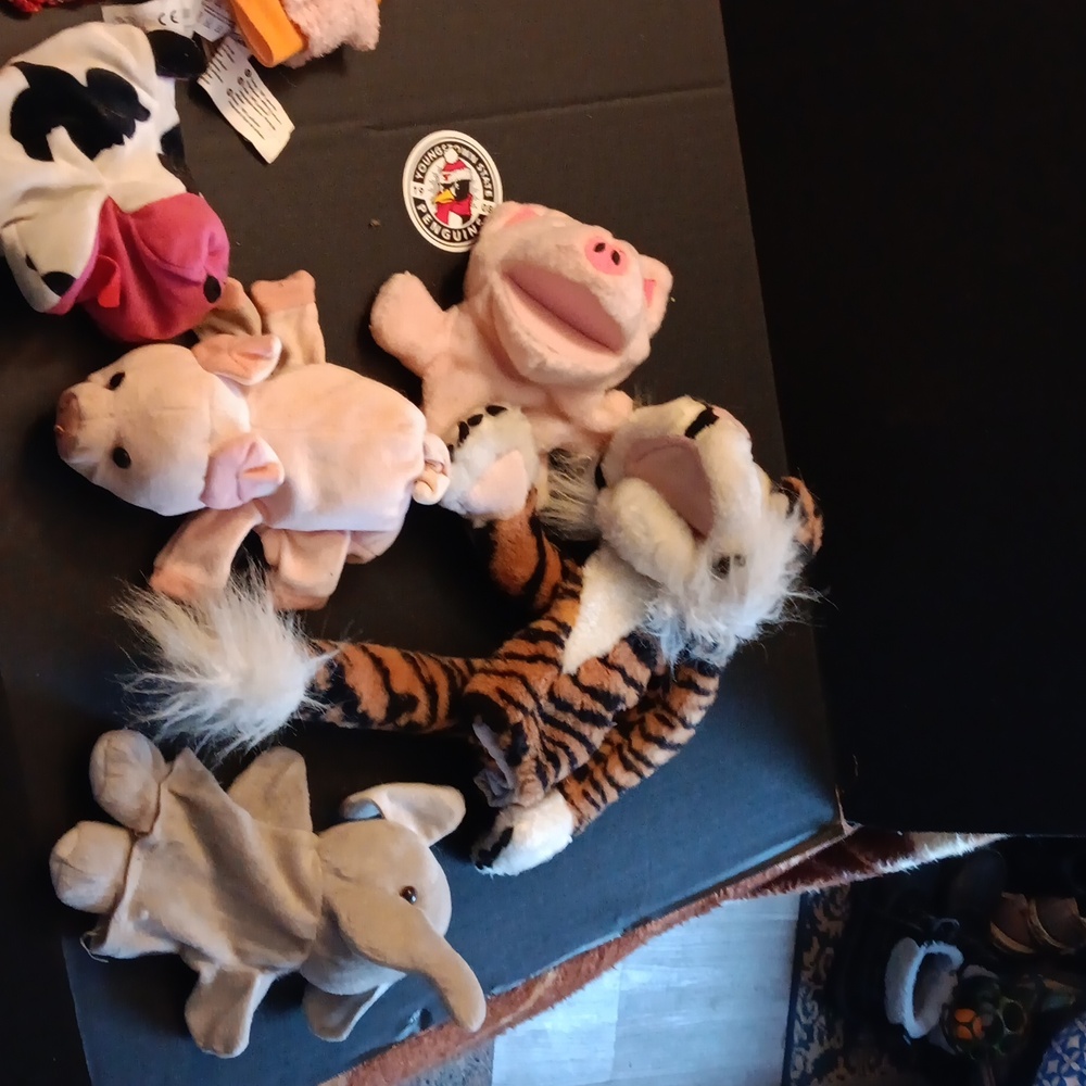 7 fabric puppets